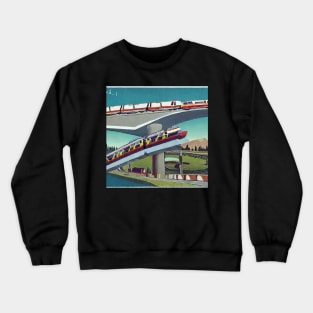 Monorail 1971 (Retro Vintage look) Crewneck Sweatshirt